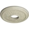 Ekena Millwork Tirana Ceiling Medallion (Fits Canopies up to 4 3/4"), 13 7/8"OD x 3 3/4"ID x 1 1/4"P, Clear Yellow CM13TICYF - alternate 2